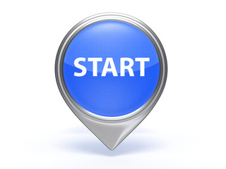 start pointer icon on white background