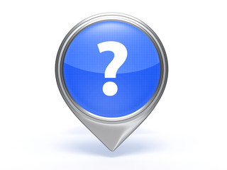 information pointer icon on white background