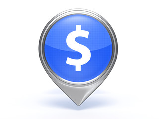money pointer icon on white background
