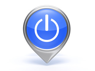 power pointer icon on white background