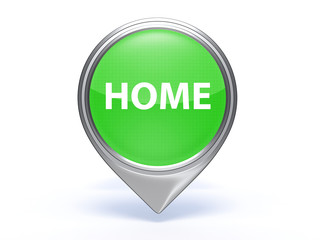 home pointer icon on white background