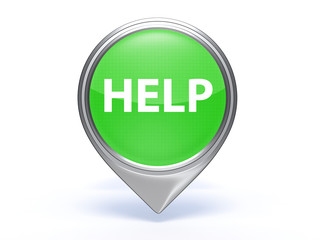 help pointer icon on white background