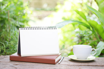 Coffee and Empty calendar