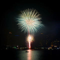 beautiful fireworks display for celebration night