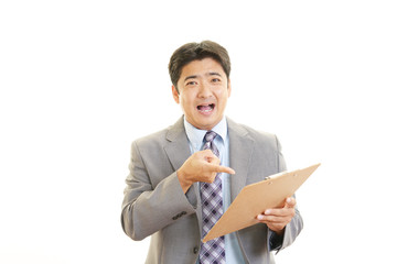 笑顔のビジネスマン