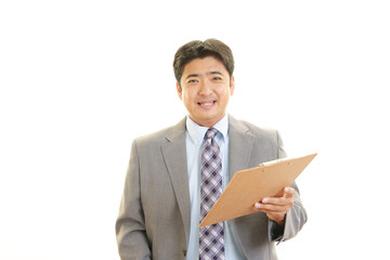 笑顔のビジネスマン