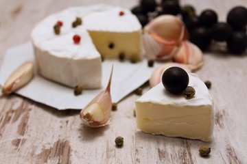 Camembert and pepper
