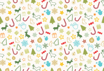 Christmass seamless pattern - 72129861