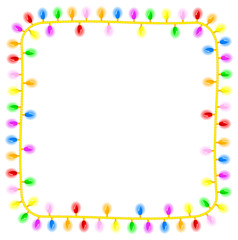 Lichterkette mit Textfreiraum