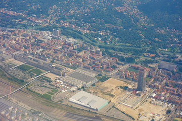 Obraz premium Aerial view of Turin