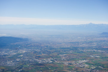 Aerial view of Turin
