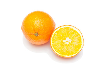 Mandarin oranges isolated on white background