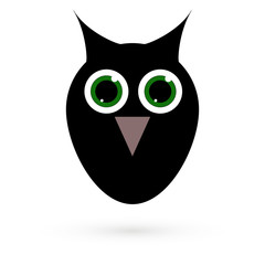 Icon owls. Raster.