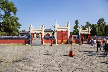 Foto op Plexiglas Beijing. Temple of Heaven, 1420. Erecting Clouds Gates © Valery Rokhin