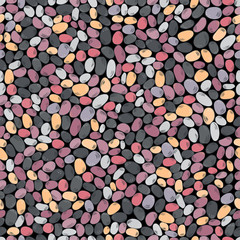 Obraz na płótnie Canvas Seamless pattern with colored stones.