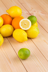 halved citrus fruits