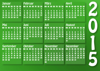 Kalender 2015 deutsch