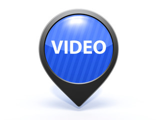 video pointer icon on white background