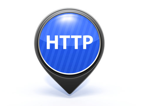 http pointer icon on white background