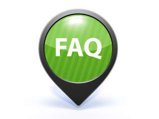 faq pointer icon on white background