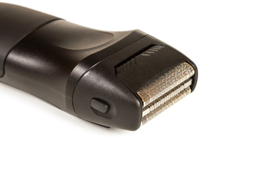 Electric shaver closeup