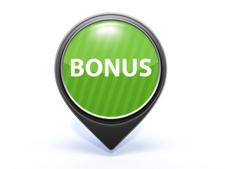 bonus pointer icon on white background