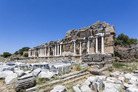 Mediterranean Sea - Ruins of Side, Turkey