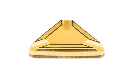 yellow ashtray