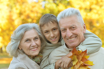 Happy smiling grandparents