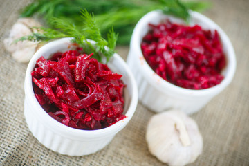 beet caviar with garlic