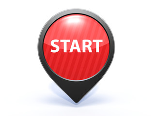 start pointer icon on white background