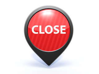 close pointer icon on white background