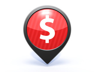 money pointer icon on white background