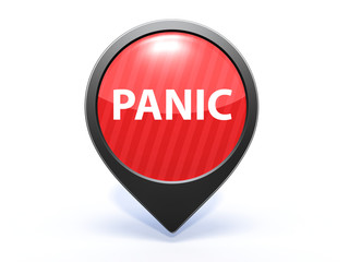 panic pointer icon on white background