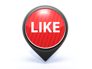 like pointer icon on white background