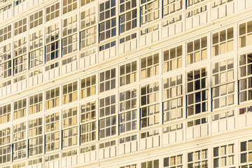 Fototapeta premium Wooden glazed windows in A Coruna, Galicia, Spain.