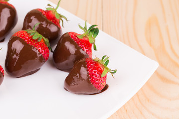 strawberries in chocolate