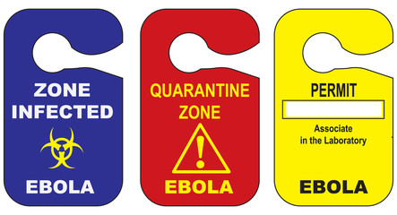 Infected with the Ebola virus