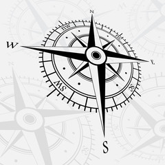 Wind roses background gray