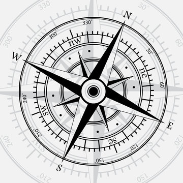 Compass white