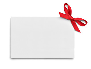 ribbon bow card note chirstmas celebration greeting