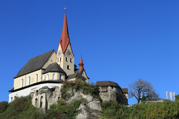 Fototapeta na wymiar Bergkirche Rankweil