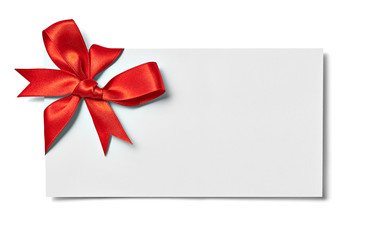 ribbon bow card note chirstmas celebration greeting
