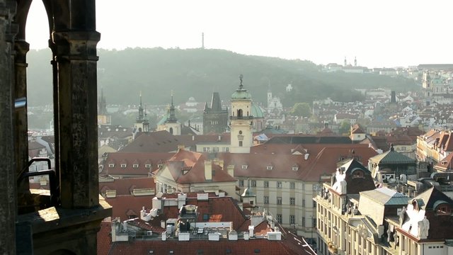 city (Prague) - urban buildings - roofs of buildings