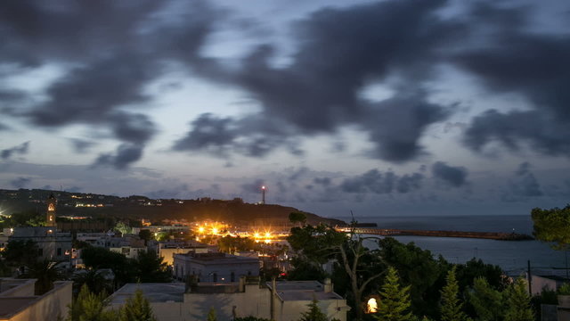 timelapse of Santa maria di Leuca in italy