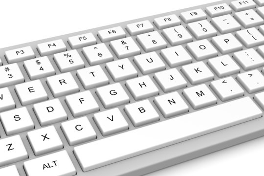 White Pc Keyboard