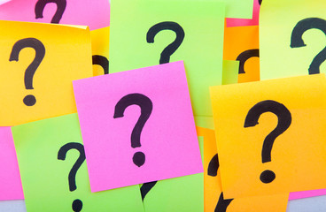 questions or decision making concept