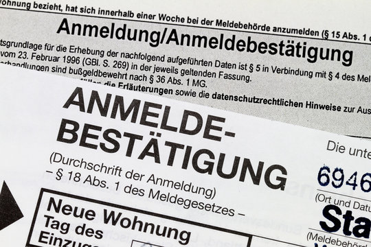 Was Brauche Ich Für Meldebescheinigung Meldebescheinigung Images – Browse 3 Stock Photos, Vectors, and Video