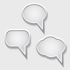 Vector speech bubbles