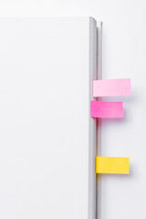 Post-its on Blank White Paper